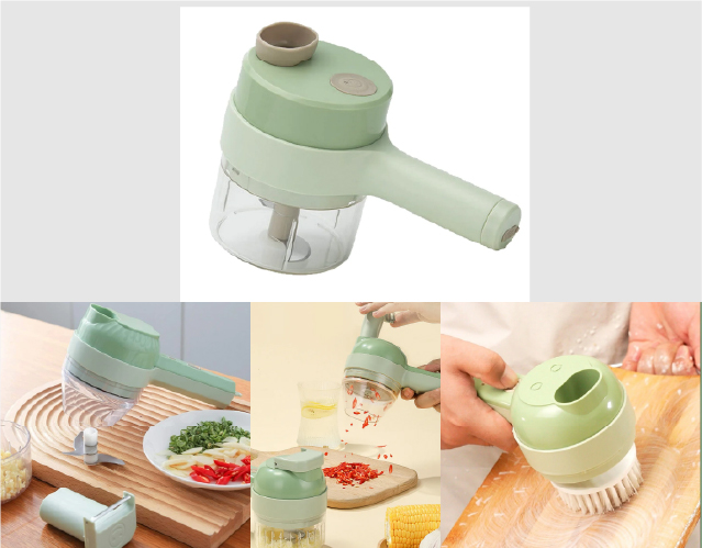 4 in 1 Handheld Electric Vegetable Cutter